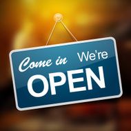 We Are Open Sign N3