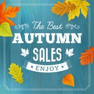autumn sales business background
