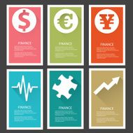 Finance banners vector