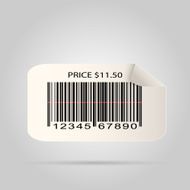 Barcode Sticker Illustration