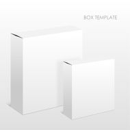 Two blank packing boxes