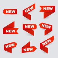 Sign New New signs Isolated vector illustration N2