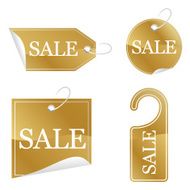 Gold Sale stickers