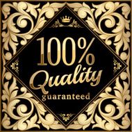 Quality guaranteed ornate golden emblem