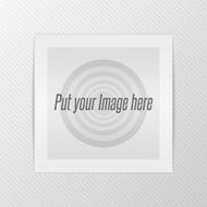 Realistic paper Photo Frame with Shadows