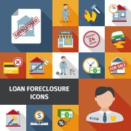 Loan Foreclosure Icons
