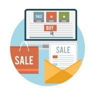 Business online sale icons