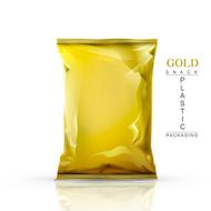 gold snack plastic packaging N2