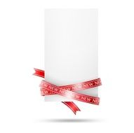 Blank paper sale tag Vector illustration