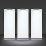 Blank roll up banner display N2
