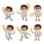 Set of businessman characters N31