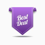 Best Deal Purple Label Icon Vector Design N2