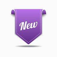 New Purple Label Icon Vector Design N2