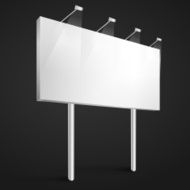 Vector billboard blank template
