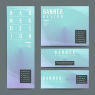 elegant banner template design set