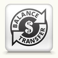 Square Button with Money Transfer