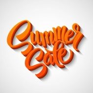 Summer sale message on orange background N5