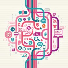 Shopping Online Seamless Pattern
