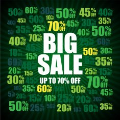 Big Sale with green color background N2