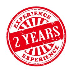 2 years experience grunge rubber stamp N2