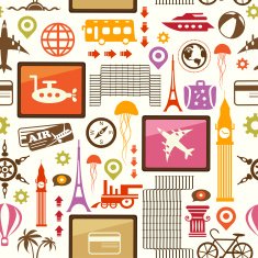 Travel seamless pattern N10