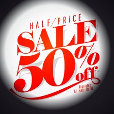 50 sale banner