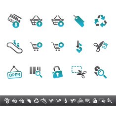 Shopping Icons N255