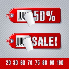 Shopping buy and sale label N4
