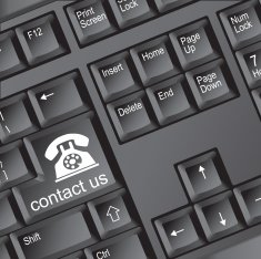 Contact us - special keyboard