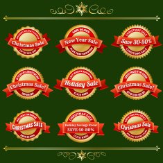Happy New Year Sale Grunge set
