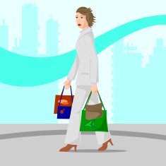 Girl shopping N19