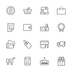 Shopping Icons N259