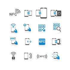 NFC technolgy icon set N2