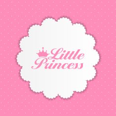 Little Princess Background Vector Illustration N9