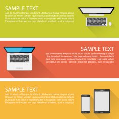 Modern Flat Design Banner vector N5
