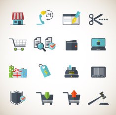 Shopping Icons N262