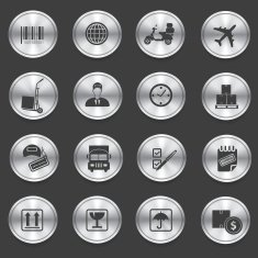 Transport and logistic icons