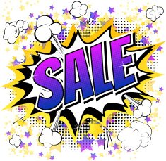 Sale - Comic book style word N2