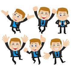 Set of businessman characters N22