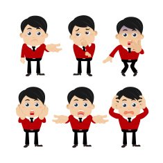 Set of businessman characters N25