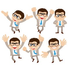 Set of businessman characters N26