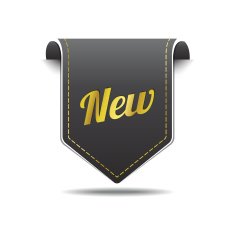 New Gold Black Label Icon Vector Design