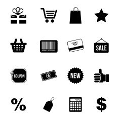 Shopping Icons N265