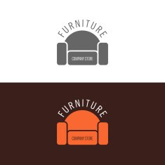 Logo badge or label inspiration with furniture N7