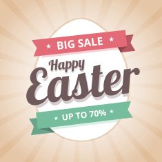 Happy Easter Sale big sale illustration