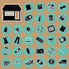 Shopping Icons N266