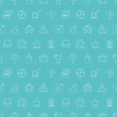 Travel line icon pattern set N9