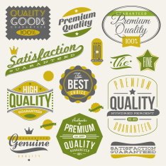 Guaranteed and quality - vector signs emblems & labels