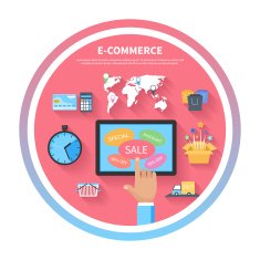 Internet shopping concept with monitor screen N2