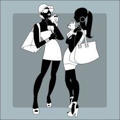 Ladies hand dogs talking N2